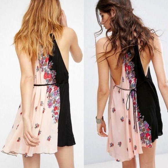 Free People It’s a Cinch Floral Printed Slip, XS - Picture 2 of 6